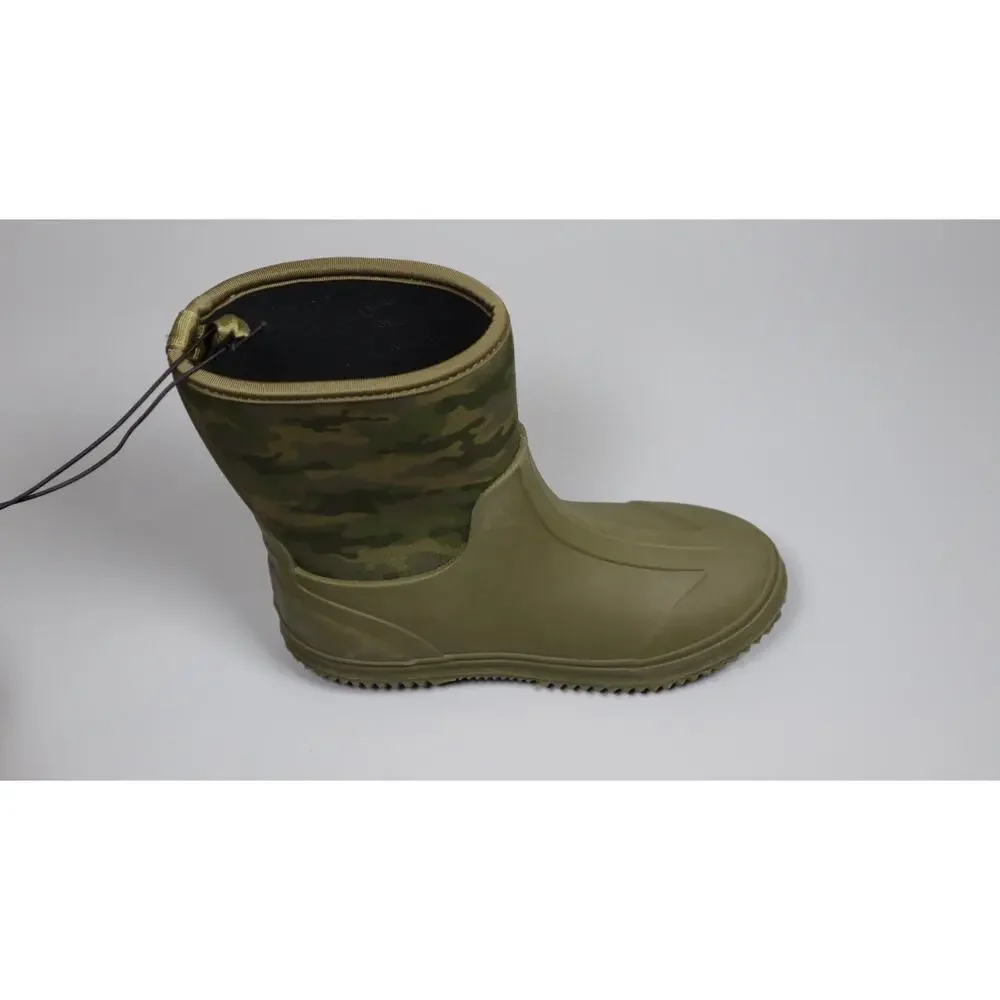 Western Chief Kids Freestyle Neoprene Rain Boots Waterprof Shoes Olive 5 Big Kid